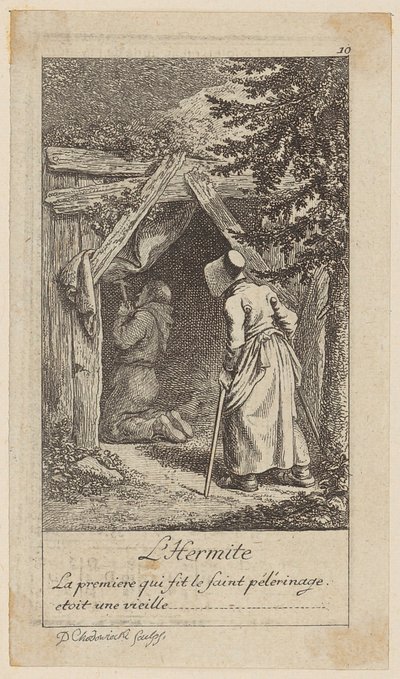 Der Einsiedler von Daniel Nikolaus Chodowiecki