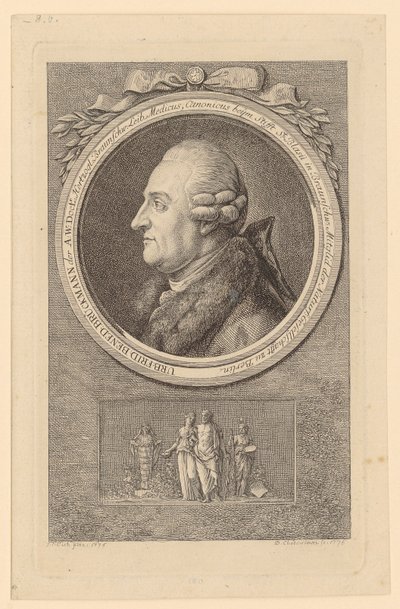 Porträt von U. F. B. Brückmann von Daniel Nikolaus Chodowiecki