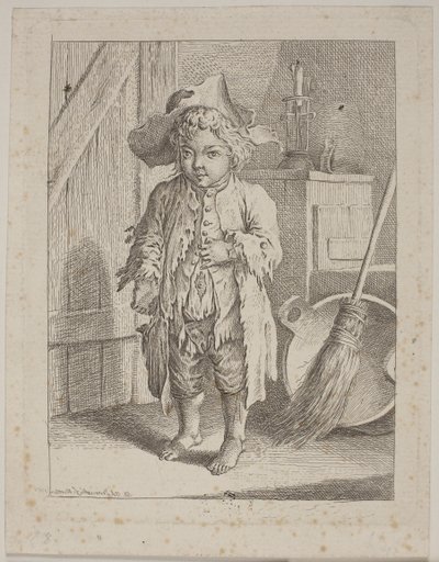 Der Betteljunge an der Tür von Daniel Nikolaus Chodowiecki