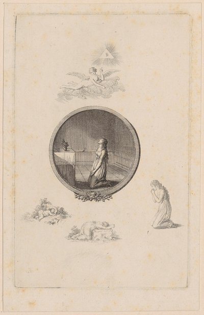 Titelvignette zu Beckers Darstellungen, erster Band von Daniel Nikolaus Chodowiecki