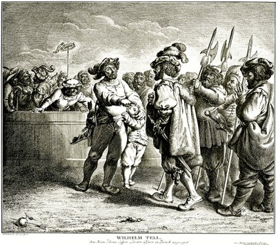 Wilhelm Tell, 1781 von Daniel Nikolaus Chodowiecki