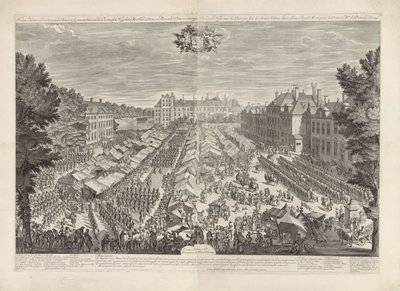 Haager Kirmes mit dem Prinzen und der Prinzessin von Oranien, 1686 von Daniël Marot (I)