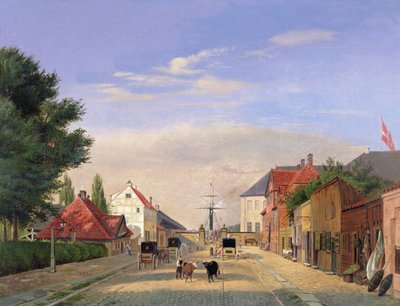 Straßenszene von Danish School
