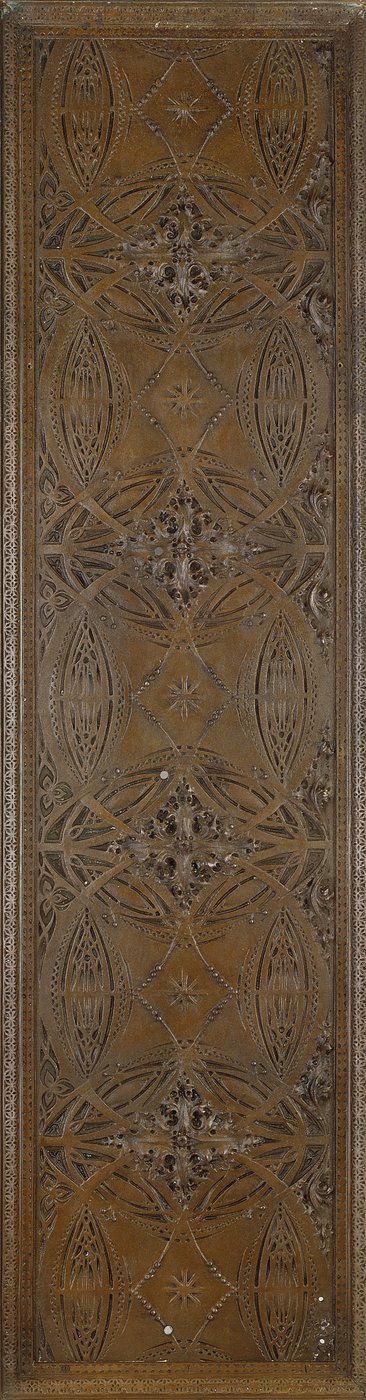 Ein Fries mit stilisierten botanischen Motiven und klassischer Blattbordüre, ca. 1893 von Dankmar and Sullivan Louis Adler