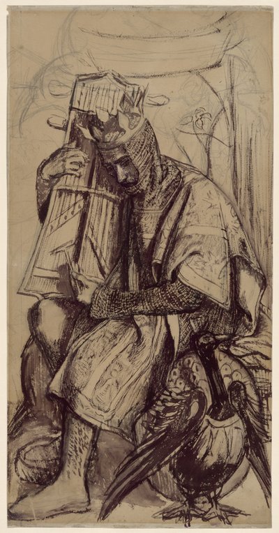 David als König von Dante Gabriel Charles Rossetti
