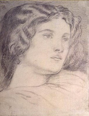 Porträtkopf von Fanny Cornforth von Dante Gabriel Charles Rossetti