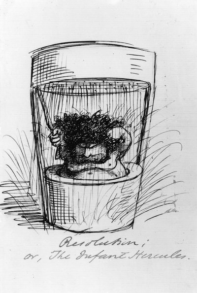 Entschlossenheit, oder Der kleine Herkules, 1869 von Dante Gabriel Charles Rossetti