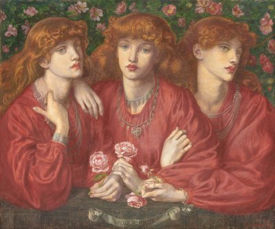 Rosa Triplex: Ein dreifaches Porträt von May Morris, 1874 von Dante Gabriel Charles Rossetti