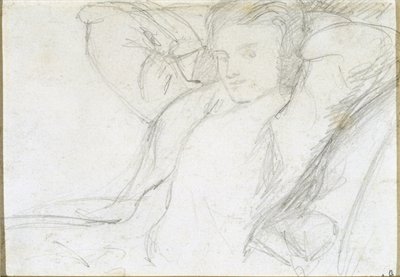 Studie einer sitzenden Dame, 1860 von Dante Gabriel Charles Rossetti