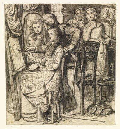 Liebesspiegel oder ein Gleichnis der Liebe von Dante Gabriel Charles Rossetti