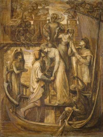Das Boot der Liebe, 1881 von Dante Gabriel Rossetti