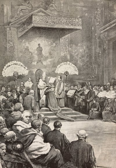 Konsistorium am 13. November, Papst Leo XIII, wo er neue Kardinäle ernannte, Vatikan von Dante Paolocci