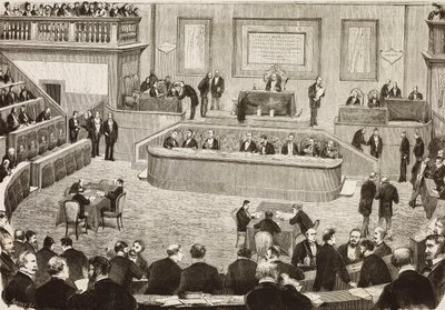 Sitzung am 26. Juli des italienischen Senats, Rom, Italien von Dante Paolocci