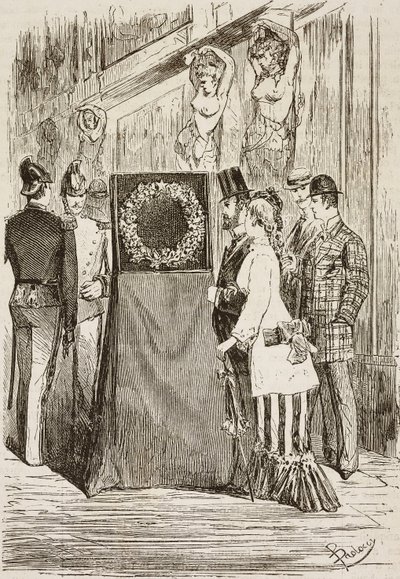Der Kranz für Karl Albert auf dem Kapitolinischen Hügel, Rom, Italien, Gravur von Dante Paolocci aus L
