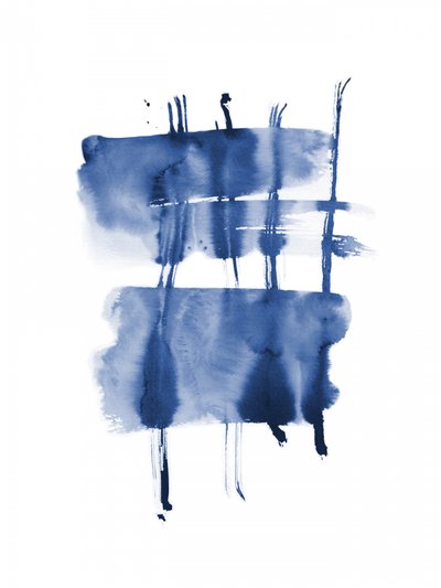 Fließende Indigo-Striche von Danushka Abeygoda