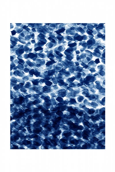 Indigo abstraktes Muster von Danushka Abeygoda