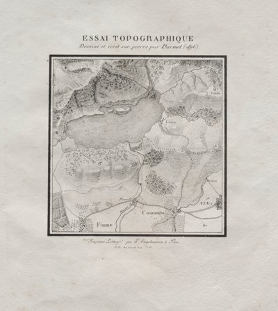Sammlung lithografischer Versuche: Topografischer Versuch von Darmet