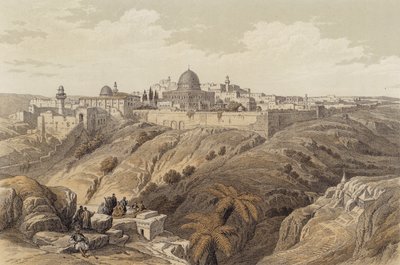Jerusalem, die Kirche der Reinigung von David (after) Roberts