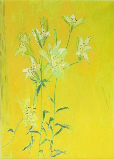 Lilien auf Gelb von David Alan Redpath Michie