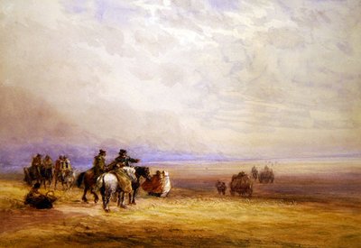 Vorbereitung zur Überquerung der Lancaster Sands von David Cox