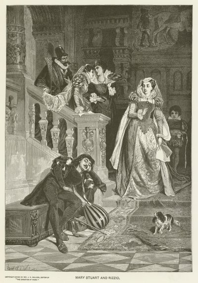 Maria Stuart und Rizzio von David Dalhoff Neal