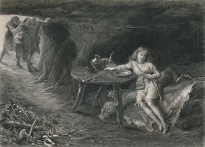 Imogen in der Höhle Cymbeline, ca. 1870 von David Desvachez