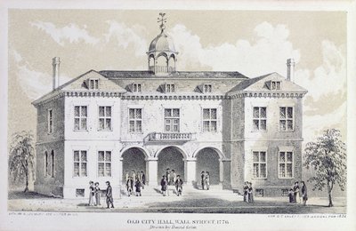 Altes Rathaus, New York, 1776, aus 