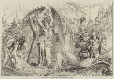 Die Pantomimen, Vorbereitung auf die Verwandlungsszene von David Henry Friston
