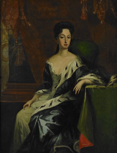 Porträt von Prinzessin Hedvig Sofia von Schweden, Herzogin von Holstein-Gottorp, Ende des 17. Jahrhunderts von David Krafft von