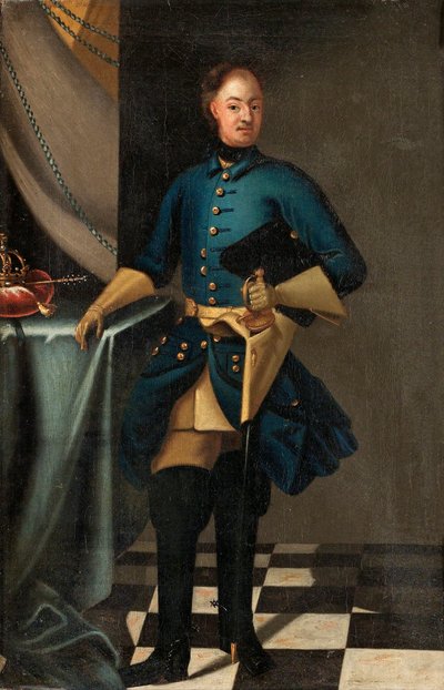 Porträt von König Karl XII. von Schweden 1682-1718, ca. 1716 von David Krafft von