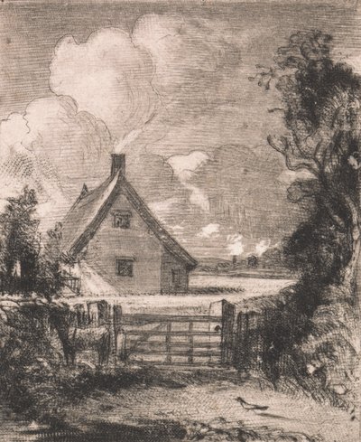 Hütte in einem Kornfeld von David Lucas