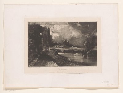 Landschaft mit einer Wassermühle von David Lucas