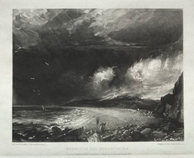 Verschiedene Landschaftsmotive, charakteristisch für englische Szenerien...Weymouth Bay, Dorsetshire, 1830 von David Lucas