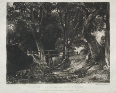 Verschiedene Landschaftsmotive, charakteristisch für englische Landschaften aus Bildern..., 1830 von David Lucas