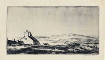 Erste Studie für die Ballantrae Road von David Muirhead Bone