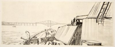 Auf einem Schlachtschiff: im Forth, Illustration aus 