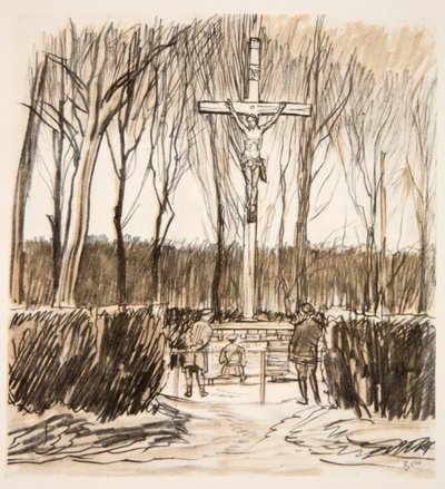 Das Denkmal auf dem Schlachtfeld von Azincourt, Illustration aus 