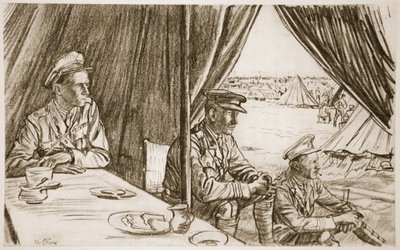 Warten auf die Verwundeten, Illustration aus 