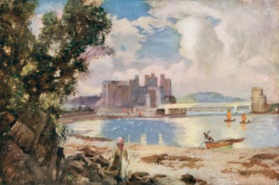 Conway, eines der walisischen Feudalburgen von David Murray