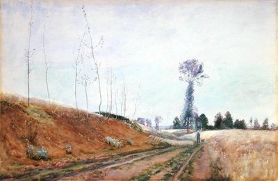 Straßenweide in der Picardie, ca. 1887 von David Murray