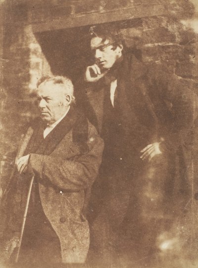 Rev. Miller und sein Sohn Rev. Samuel Miller (1843-47) von Hill and Adamson