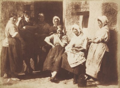 Tür eines Newhaven-Pilotenhauses von David Octavius Hill