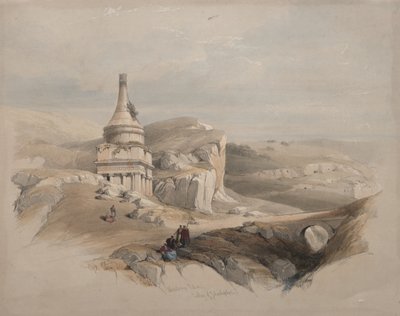 Absaloms Säule, Tal Josaphat von David Roberts