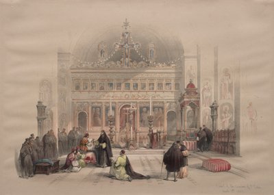 Kapelle des Klosters St. Saba, 1839 von David Roberts