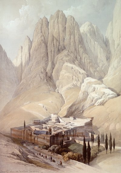 Kloster St. Katharina mit dem Berg Horeb, 19. Februar 1839, Tafel 118 aus Band III von 
