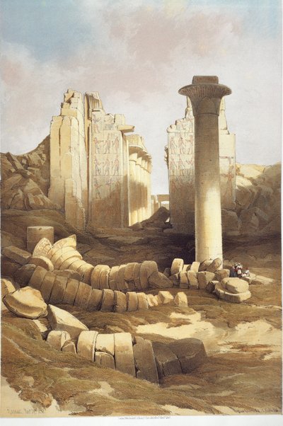 Ägypten, Säulenhalle des Tempels von Karnak von David Roberts