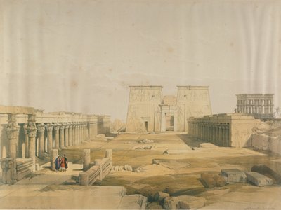 Großer Zugang zum Tempel von Philae, Nubien, aus Ägypten und Nubien, Bd. 1 von David Roberts