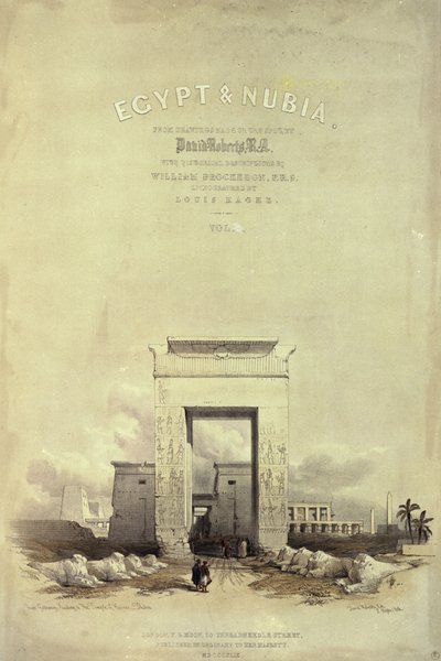 Großes Tor zum Tempel von Karnak, Titelblatt zu 