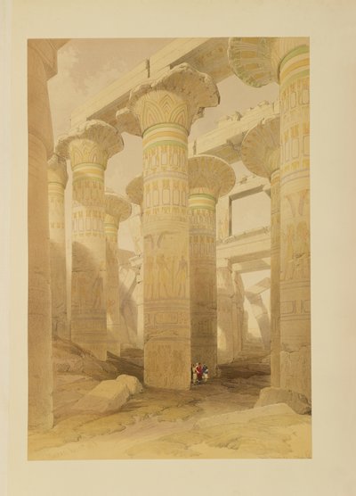 Säulensaal, Karnak, aus Ägypten und Nubien, Bd.1 von David Roberts