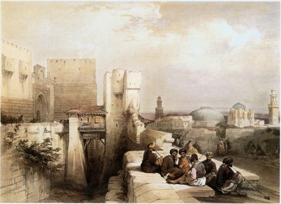 Im Heiligen Land: Jerusalem, Eingang zur Zitadelle (Gravur) von David Roberts